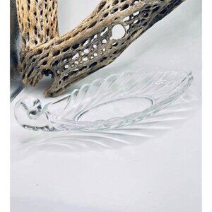 VINTAGE HEISEY Crystolite Relish Pickle Dish